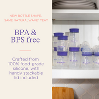Pack of Baby Feeding Bottles 240ml with NaturalWave® Teat