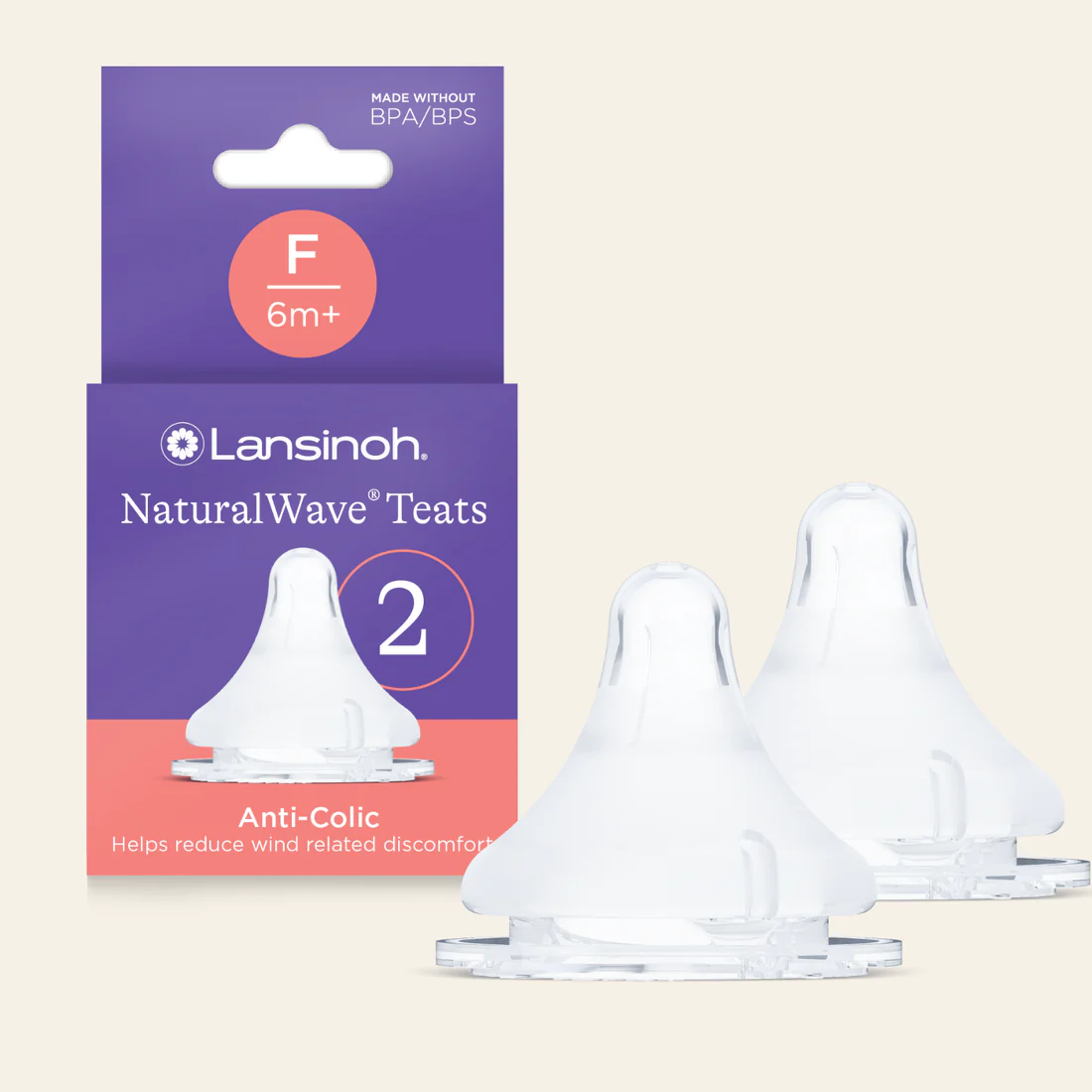 Pack of 2 NaturalWave® Fast Flow Teats